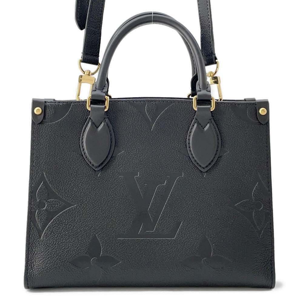Louis Vuitton Monogram Empreinte OnTheGo Handbag Black Shoulder Bag